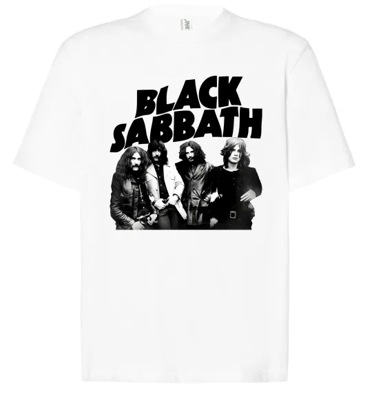 Футболка Оверсайз Black Sabbath фото Белый фото