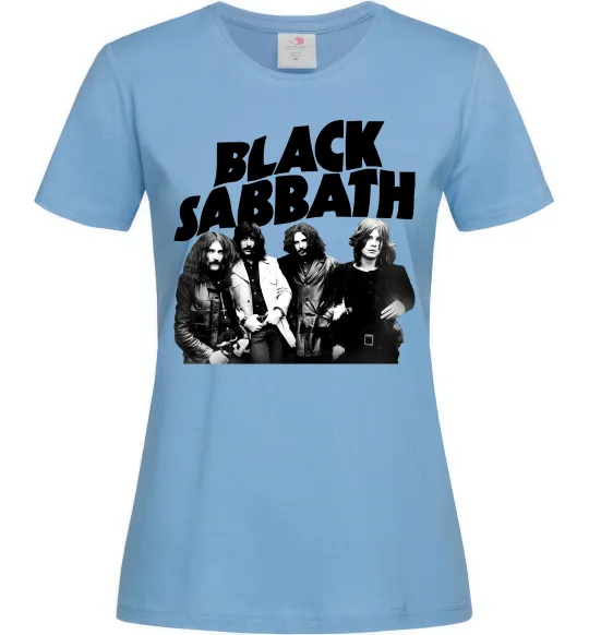 Женская футболка Black Sabbath фото Голубой фото