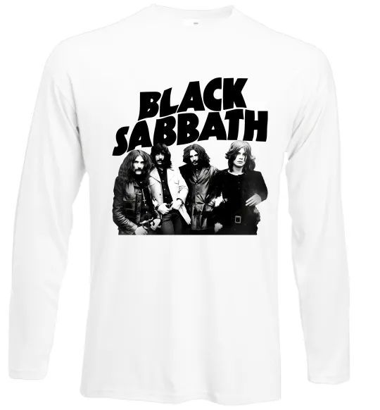 Лонгслив Black Sabbath фото Белый фото
