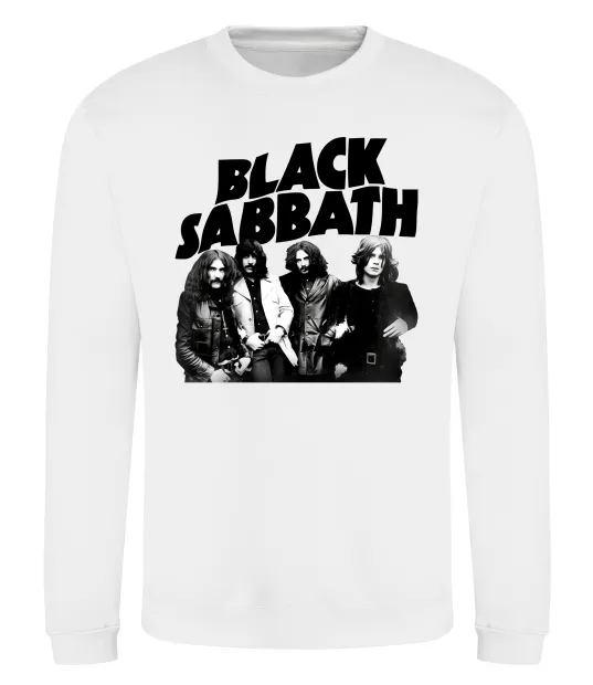Світшот Black Sabbath фото Білий фото