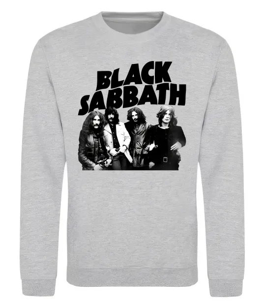 Світшот Black Sabbath фото Сірий меланж фото