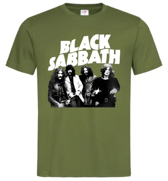 Мужская футболка Black Sabbath фото Оливковый фото