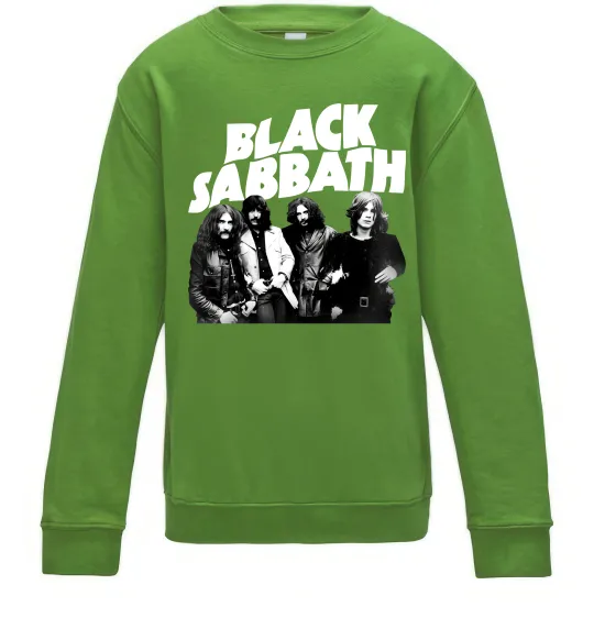 Детский Свитшот Black Sabbath фото Лаймовый фото