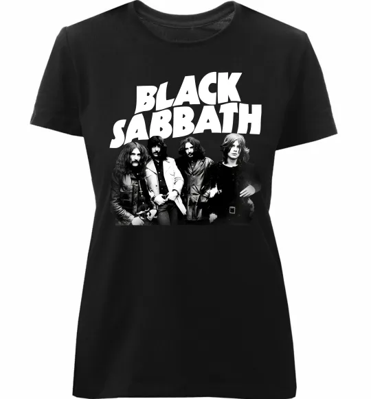 Жіноча преміум футболка Black Sabbath фото Чорний фото