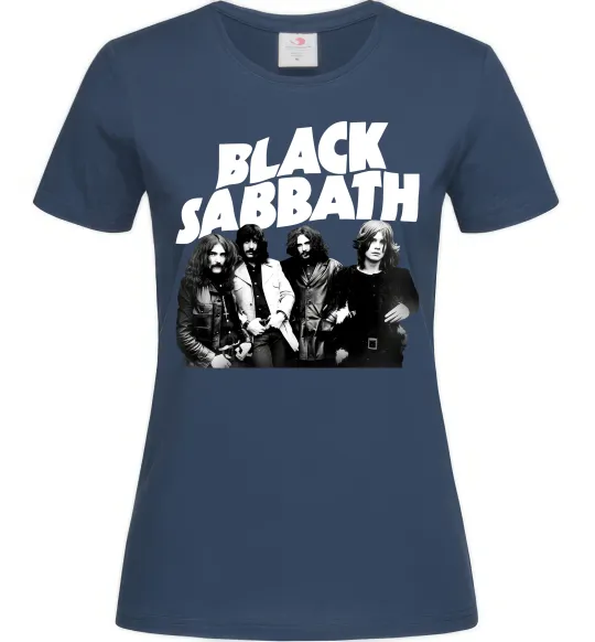 Женская футболка Black Sabbath фото Темно-синий фото