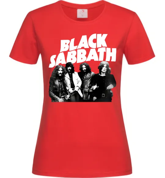 Женская футболка Black Sabbath фото Красный фото