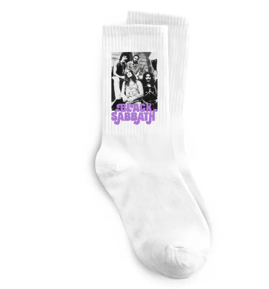 Шкарпетки Ozzy Osbourne and Black Sabbath Білий фото