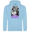 Женская толстовка (худи) Ozzy Osbourne and Black Sabbath Голубой фото