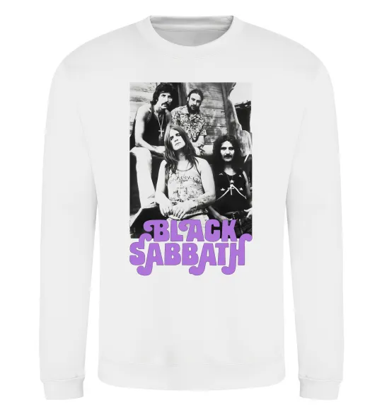 Свитшот Ozzy Osbourne and Black Sabbath Белый фото