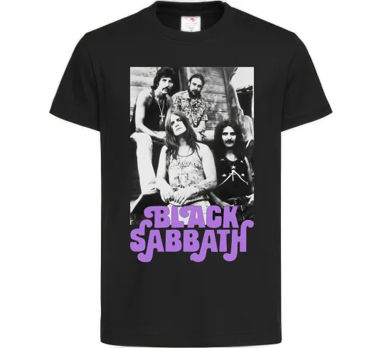 Детская футболка Ozzy Osbourne and Black Sabbath Черный фото