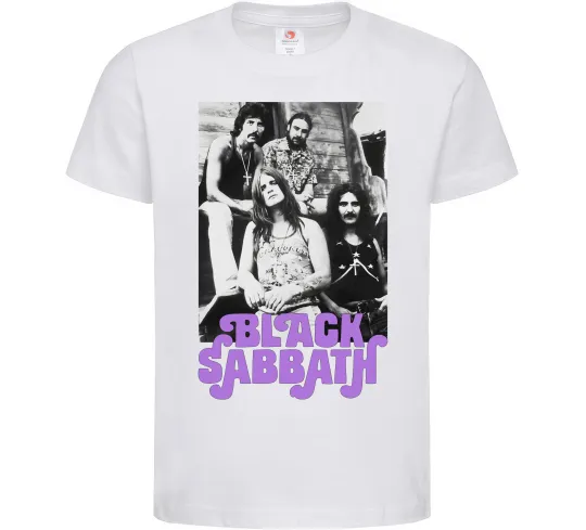 Детская футболка Ozzy Osbourne and Black Sabbath Белый фото