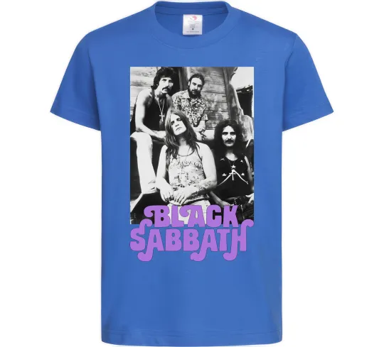 Детская футболка Ozzy Osbourne and Black Sabbath Ярко-синий фото