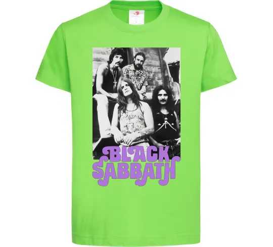 Детская футболка Ozzy Osbourne and Black Sabbath Лаймовый фото