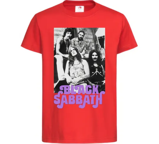 Детская футболка Ozzy Osbourne and Black Sabbath Красный фото