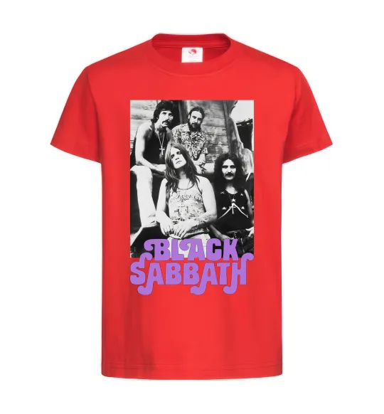 Дитяча футболка Ozzy Osbourne and Black Sabbath Червоний фото
