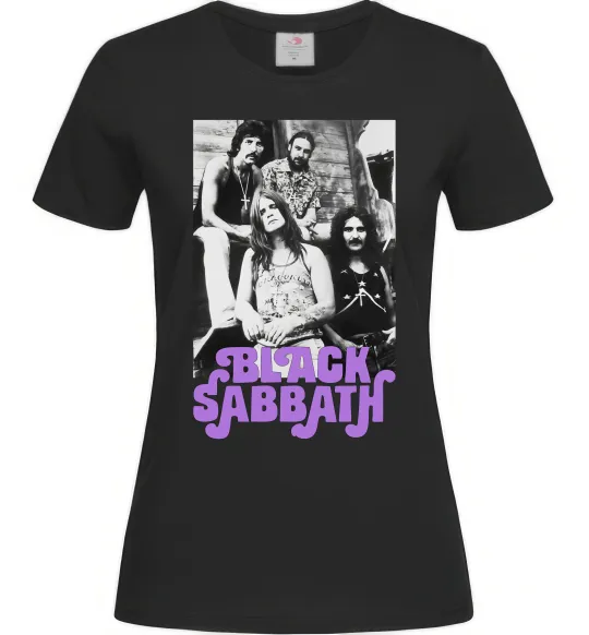 Женская футболка Ozzy Osbourne and Black Sabbath Черный фото
