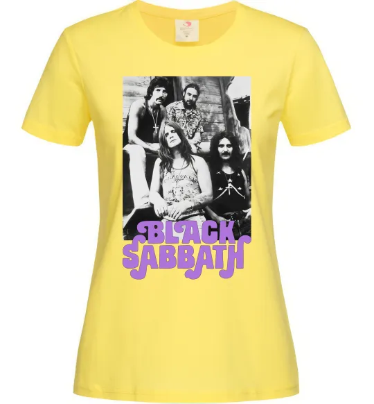 Женская футболка Ozzy Osbourne and Black Sabbath Лимонный фото