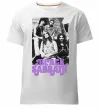 Мужская премиум футболка Ozzy Osbourne and Black Sabbath Белый фото