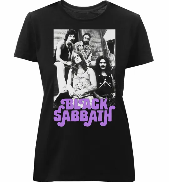 Жіноча преміум футболка Ozzy Osbourne and Black Sabbath Чорний фото