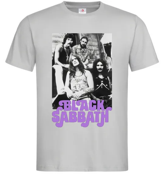 Чоловіча футболка Ozzy Osbourne and Black Sabbath Сірий фото
