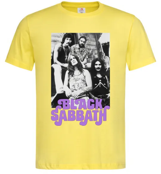 Чоловіча футболка Ozzy Osbourne and Black Sabbath Лимонний фото