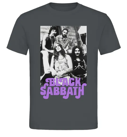 Чоловіча футболка Ozzy Osbourne and Black Sabbath Графіт фото