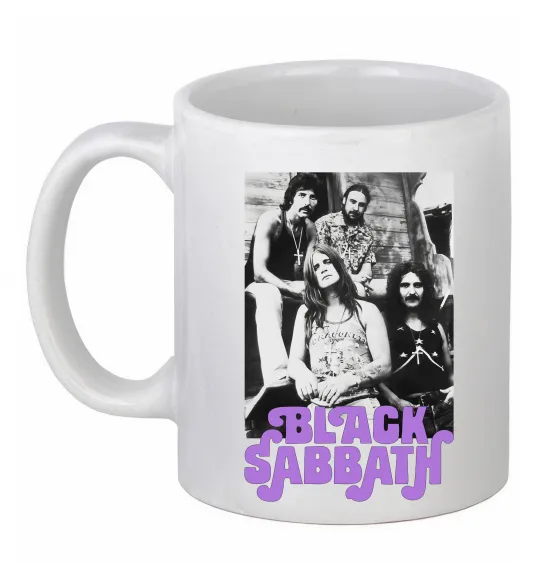 Чашка керамическая Ozzy Osbourne and Black Sabbath Белый фото
