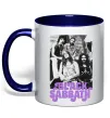 Чашка з кольоровою ручкою Ozzy Osbourne and Black Sabbath Глибокий темно-синій фото