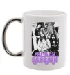 Чашка з кольоровою ручкою Ozzy Osbourne and Black Sabbath Срібло фото