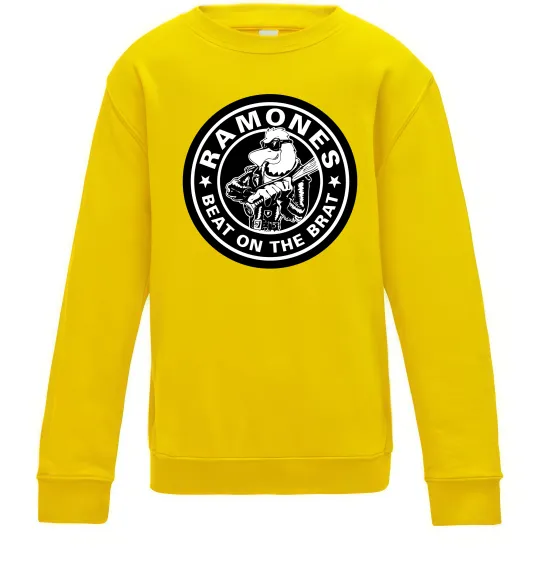 Детский Свитшот Ramones Beat on the brat Солнечно желтый фото