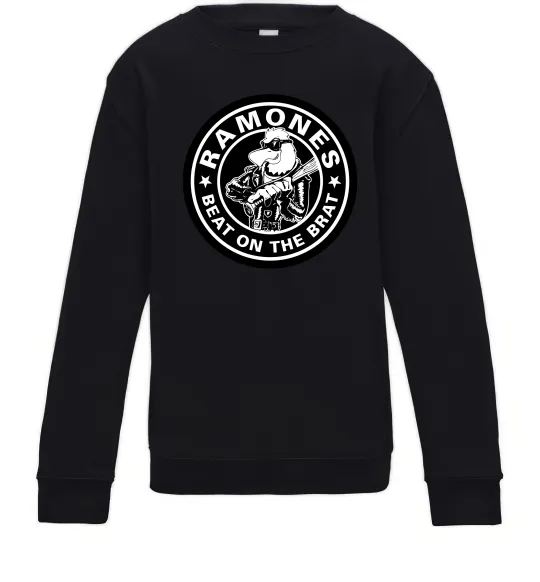 Детский Свитшот Ramones Beat on the brat Черный фото