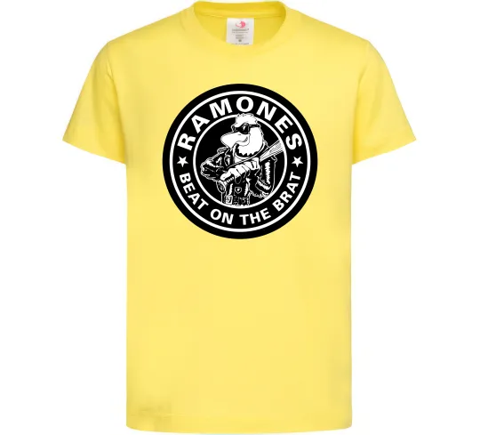 Детская футболка Ramones Beat on the brat Лимонный фото