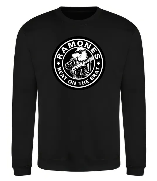 Світшот Ramones Beat on the brat Чорний фото