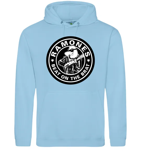 Жіноча толстовка (худі) Ramones Beat on the brat Блакитний фото