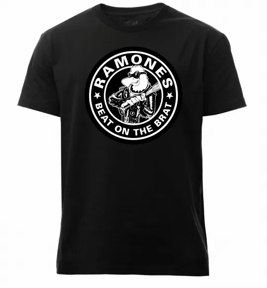 Мужская премиум футболка Ramones Beat on the brat Черный фото
