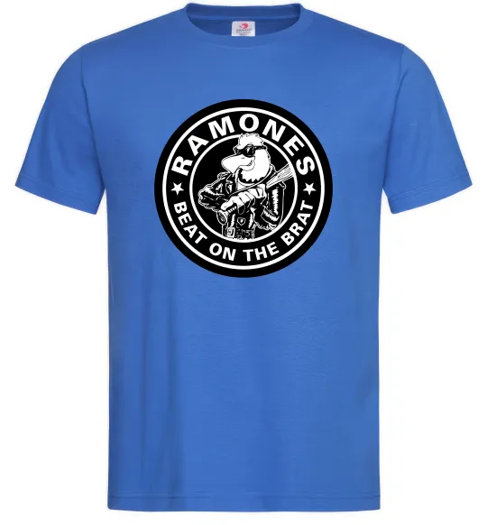 Мужская футболка Ramones Beat on the brat Ярко-синий фото