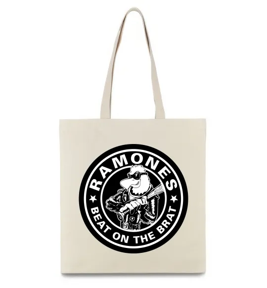 Эко-сумка Ramones Beat on the brat Бежевый фото