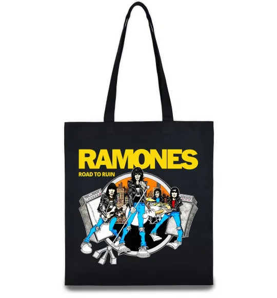 Эко-сумка Ramones Road to ruin Черный фото