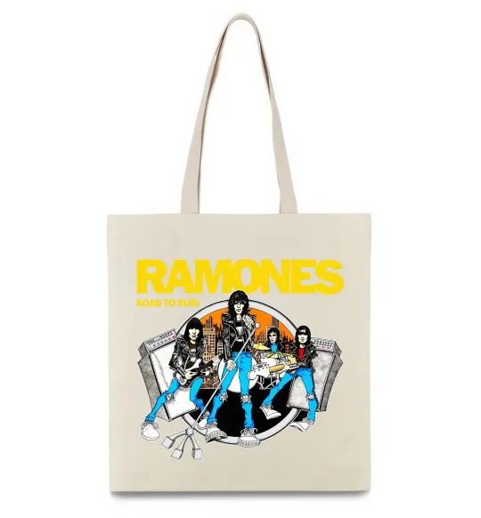Эко-сумка Ramones Road to ruin Бежевый фото
