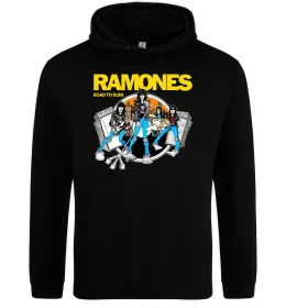 Женская толстовка (худи) Ramones Road to ruin Черный фото