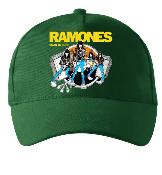 Кепка Ramones Road to ruin Темно-зелений фото