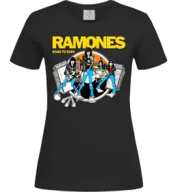 Женская футболка Ramones Road to ruin Черный фото