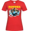 Женская футболка Ramones Road to ruin Красный фото
