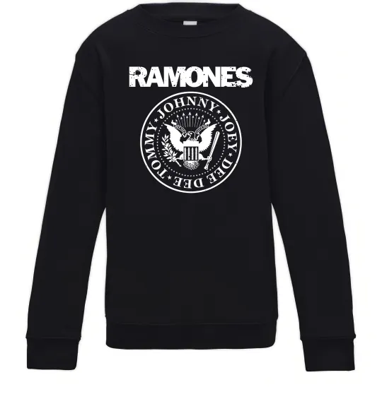 Детский Свитшот Ramones герб Черный фото