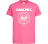 Дитяча футболка Ramones герб Яскраво-рожевий фото