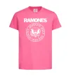 Детская футболка Ramones герб Ярко-розовый фото