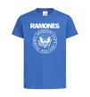 Детская футболка Ramones герб Ярко-синий фото