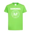 Детская футболка Ramones герб Лаймовый фото