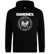 Чоловіча толстовка (худі) Ramones герб Чорний фото