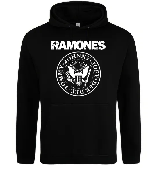 Жіноча толстовка (худі) Ramones герб Чорний фото